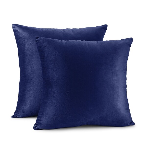 2 Pack Velvet Microfiber Soft Throw PILLOW CASE Decorative CUSHION COVER 16x16/"